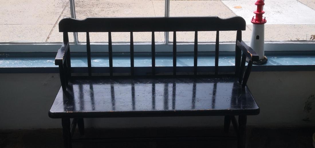 Bench in waiting area | Dentist Nutley NJ